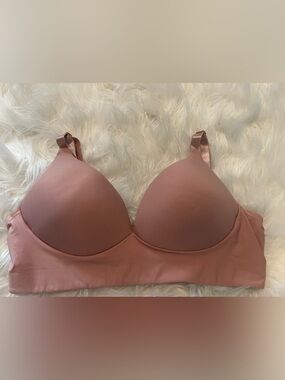 NWOT AnaOno Wire-Free Molded Cup Bra Dusty Rose Pink